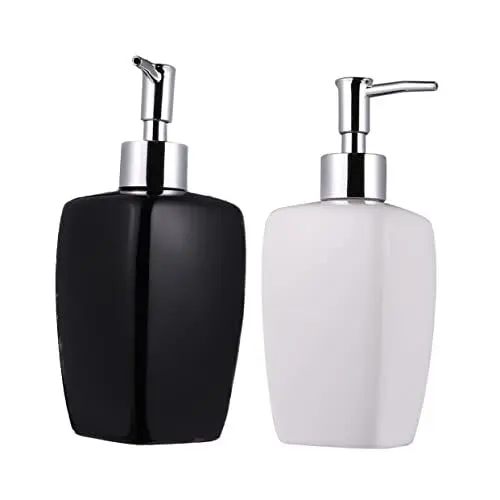 Produktbild: Cabilock Keramische Shampoo Und Duschgel Flasche Leere Lotion Spender Flasche Und Ideal Für Zuhause Bad Und Küche