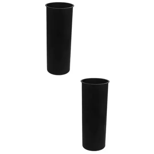 Produktbild: Cabilock 2st Toilettenbürstenbecher Für Das Badezimmer Wc-reinigungsbürstenhalter Reinigungsbürstenhalter Aus Kunststoff Kunststoffhalter Für Toilettenreiniger Kolbenhalter Black Plastik