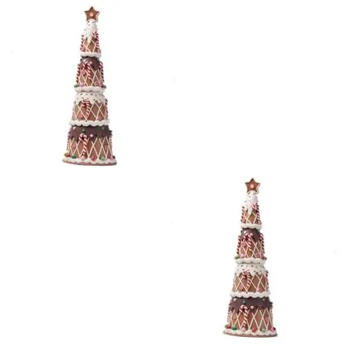 Produktbild: Cabilock 2st Weihnachtsdekoration Tischdekoration Für Weihnachten Weihnachtsdeko Party Süßigkeiten Lutscher Weihnachtsschmuck Weihnachtsbaumskulptur Dekoration Weihnachten Krippendekor PVC