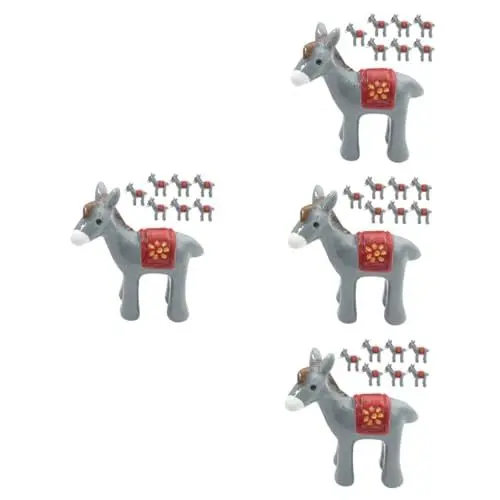 Produktbild: Cabilock 32 Stück Kleiner Esel Mikrolandschaft Winzige Tiermodelle Harz Miniatur Esel Miniatur Esel Figuren Garten Miniatur Tier Mini Tierfiguren Dekor Tierstatue