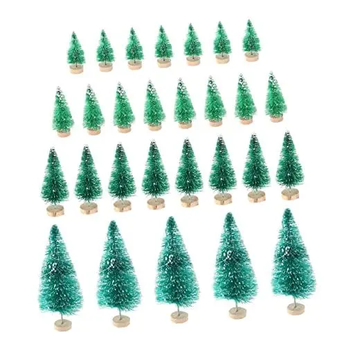 Produktbild: Cabilock 37 Stück Weihnachtsbaum Dekoration Set Kreative Und Stilvolle Weihnachtsdekoration Für Zuhause Büro Und Geschäfte Zufällige Grüne Serie Mit Weihnachtsbaumzweigen Und