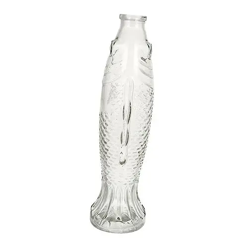 Produktbild: Cabilock Vase Als Fisch 3st Fischvase Aus Glas Eistee Karaffe Pflanzen Klare Vase Für Blumen Whiskey Dekoration Schlafzimmer Küchendekoration Hochzeitsdeko Flaschendekor Wünschen Glasflasche Holz