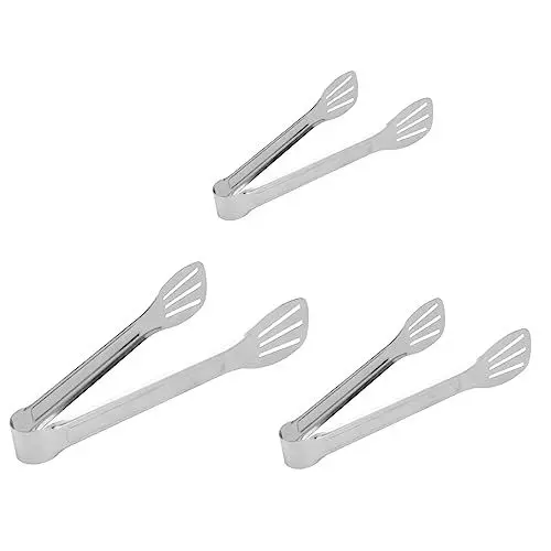 Produktbild: Cabilock 3St Food-Clip Nudelzange Steakzange Koch Zange Küchenzubehör Büfett kitchen helper kitchenaide grillhaube grillrost bbq grillen werkzeug Grillzange Edelstahlzange Rostfreier Stahl