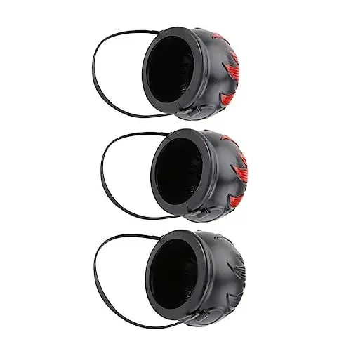 Produktbild: Cabilock 3St Hexenglas Bonbonglas für Halloween Halloween-Kesseltopf Halloween assecoires Süßigkeitenglas Halloween-Versorgung Flamme Krug Requisiten Kind Plastik