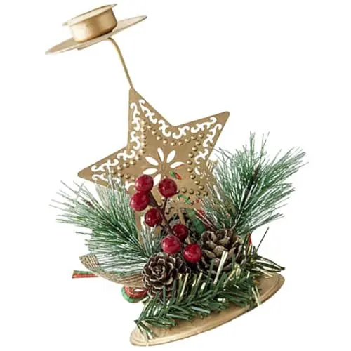 Produktbild: Cabilock 3St Kerzenhalter aus Eisen für Weihnachten Teelichter kerzenhalter für Weihnachten kerzenständer Weihnachten weihnachtskerzenhalter Golddekor Weihnachtssto Weihnachtsdekoration