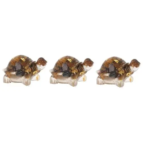 Produktbild: Cabilock 3St Kristallschildkröte Schildkröte-Wohnkultur Mini-Schildkrötenfiguren Natürlicher Kristall Dekorative Kristallfigur basteln bastelset Schildkrötenfigur Dekoration Hausskulptur