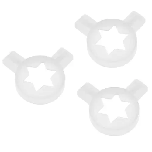 Produktbild: Cabilock 3St Zubehör für Eismaschinen Softeis-Düse Düsen zum Austausch DIY-Eiszubehör Eisformen Zubehör Eiscreme Maschinen Zubehör Düse für Eismaschine Düsen für Eismaschine Plastik Weiß