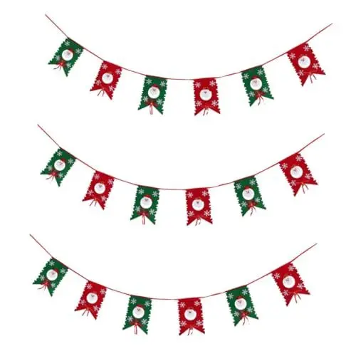 Produktbild: Cabilock 3St weihnachtsgirlanden Dekorationen weihnachtsbaumdeko Weihnachtsbaum Dekoration Weihnachtsbanner Hochzeitsbanner Weihnachtsdekorationen Hochzeitsdekorationen Weihnachtsfahne