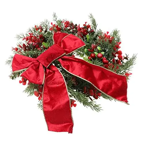 Produktbild: Cabilock 3 STK Weihnachtskranz Weihnachtsgirlande künstliches Pflanzendekor weihnachtsdeko Weihnachts Party während Blumengirlande zarte Türgirlande Party-Kranz- klassisch Dekorationen