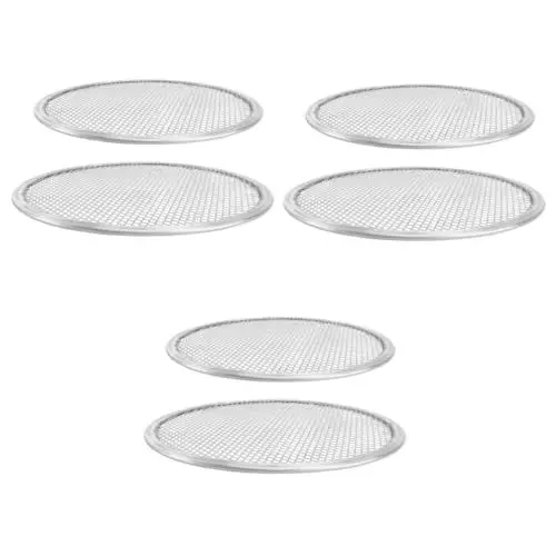 Produktbild: 3 Sätze 3 Sets Pizzanetz Backform Bräter Ofenblech Backofen Pizzapfanne Mesh Backblech Pizzapfanne Netz Home Pizzateller Kreative Pizzapfanne Multifunktionales 2 Stück * 3 Cabilock