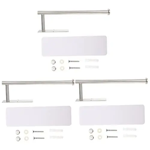 Produktbild: Cabilock 3 Sätze Küchen Rollen Papier Halter Papierhandtuchhalter Für Draußen Wandpapier Papierhandtuchhalter Unter Dem Schrank Papierhandtuchhalter Wand Zubehör Edelstahl 304 Kein Stanzen
