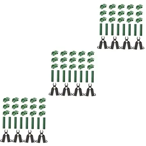 Produktbild: Cabilock 3 Sätze Pflanzenverbinder Spalierschnalle Pflanzenspalierschnalle Pflanzenstütze Rohrzubehör Verstellbarer Ständer Kletterzubehör Gartenverbinder Kreuzschnalle