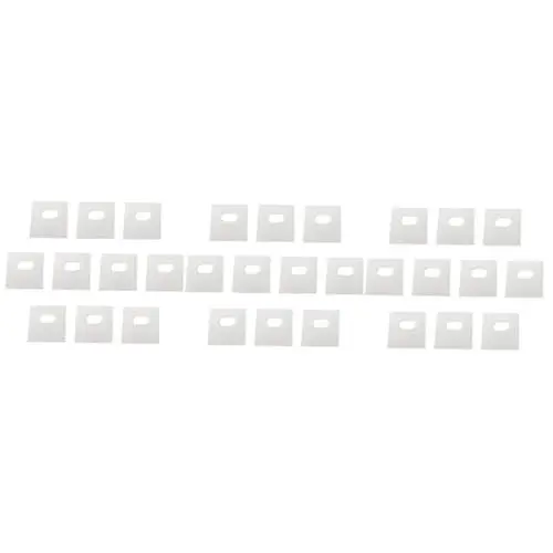 Produktbild: Cabilock 3 Sätze Reparaturflicken Für Vorhänge Jalousien Reparieren Fensterrollos Schaufelschoner Reparieren Vertikaljalousie-reparaturclip Jalousien-Patch Aufkleber Weiß Pom 10 Stück * 3