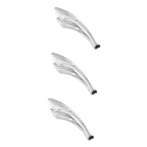 Produktbild: Cabilock 3 Stk Brotklammer -Utensil Barbecue-Grillzange Party-Essenszange Kochzange Ofen kitchen helper kitchenaide stabile Brotklemme Servierklammer für zu Hause Rostfreier Stahl
