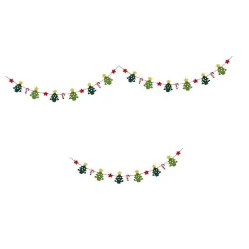 Produktbild: Cabilock 3 Stück 3 Weihnachtsbanner Dekorationen Weihnachtsdekoration Weihnachtsgirlande Weihnachtsflagge Weihnachten Hängende Fahnen