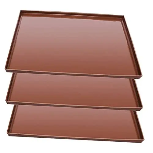 Produktbild: Cabilock Silikon-dörrblätter 3er-pack Wiederverwendbare Tabletts Zum Backen Von Obst- Und Gemüsechips Trockenmatten