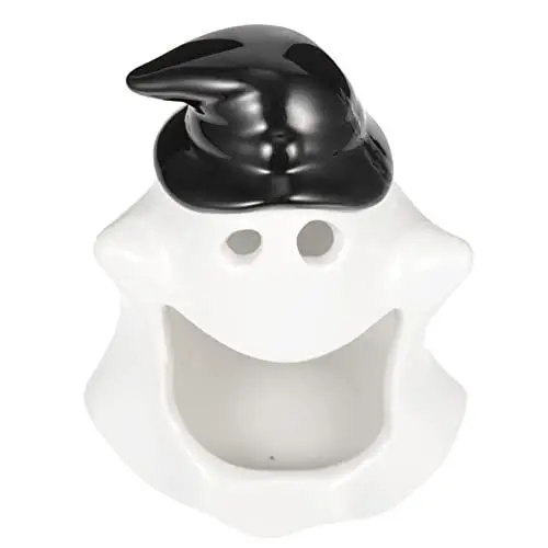 Produktbild: Cabilock 3 Stück Keramik Geister Kerzenhalter Geisterstatue Hochzeitsdekoration Halloween Kerzenhalter Halloween Kerzendekoration Halloween Teelichthalter Geister Teelichthalter