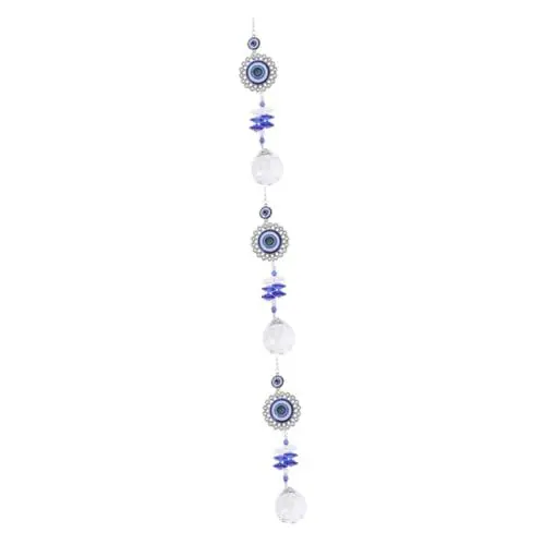 Produktbild: Cabilock 3 Stück Kristall Anhänger Schutz Charm Blauer Böser Blick Hängender Sonnenfänger Türkischer Blauer Böser Blick Hängende Verzierung Sonnenfänger Hängende Sonnenblende Für