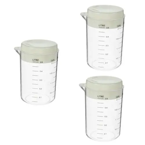 Produktbild: Cabilock 3 Stück Messbecher Backbecher Für Zuhause Mischbecher Öl Messbecher Große Kapazität Becher Für Küche Backwerkzeuge Becher Mit Haushalt Messbecher Haushalts