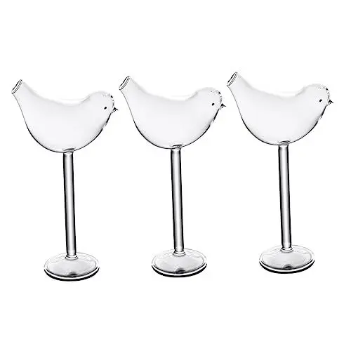 Produktbild: Cabilock Einzigartige Vogel Es Kelch Gläser 3pcs Glas Wein Tasse für