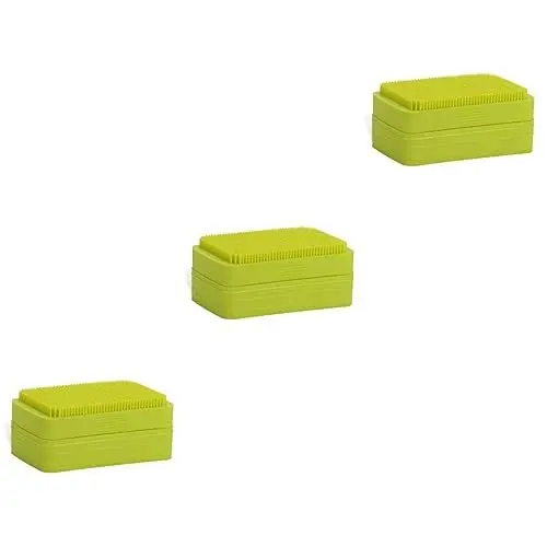 Produktbild: Cabilock 3er Box Elegante Seifenbox Mit Deckel Seifenschale Seifenablage Seifenständer Seifenhalter Material Grün