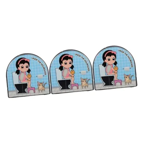 Produktbild: Cabilock 3-teiliges Sanduhr- Für Das Badezimmer Sanduhr Für Jungen Und Mädchen 5-Minuten-Timer Sanduhr Für Jungen Und Mädchen Geräuschloses Design