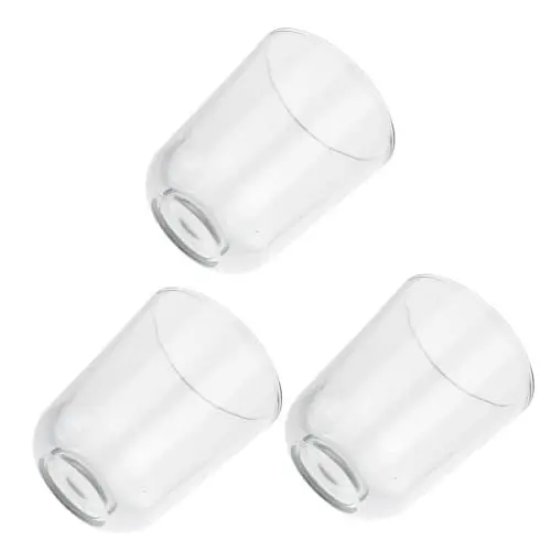 Produktbild: Cabilock Set Mit 3 Kleinen Kerzenbechern Aus Glas Für Elektrische Kerzen Teelichter Und Votivkerzen Heimdekoration Basteln