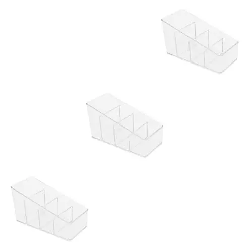 Produktbild: Cabilock 3st Für Teebeutel Behälter Für Teebeutel Teebeutelspender Halter Für Zuckerpackungen Organizer Für Teepakete Tee-aufbewahrungsorganisator Transparent Das Haustier