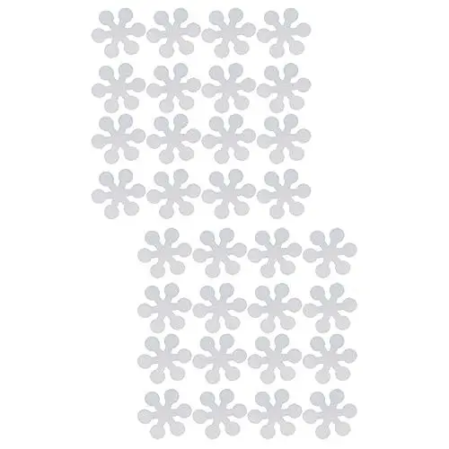 Produktbild: Cabilock 2 Sets Hautfreundliche Badewannenaufklebermatte Für Badewanne – Klebeband Nicht Duschbar Schneeflocken-design 20 Stück * 2