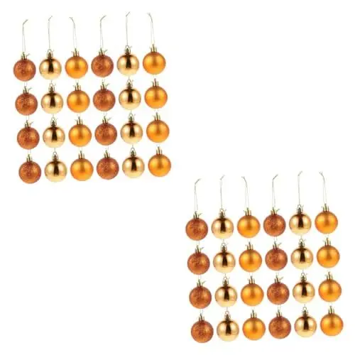 Produktbild: Cabilock 48 STK Weihnachtskugeln weihnachtsdeko büro Dekoration weihnachtgeschenk glitzernde Weihnachtskugel bruchsichere Weihnachtsornamente hängendes Weihnachtsbaumkugeln Plastik