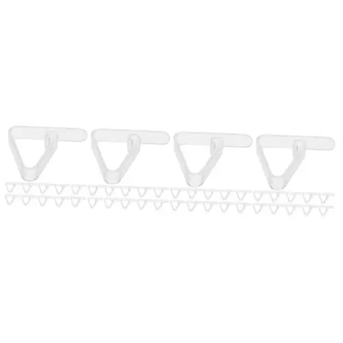 Produktbild: Cabilock 4 Sätze Tischdeckenklammer Tischdeckenbefestigungsklammer Transparente Tischdecken-Clips Picknick-tischdeckenclips Im Freien Ablecloth-Clips Abs 16 Stück * 4