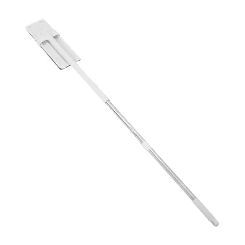 Produktbild: Cabilock 4 Sätze fauler Wischmopp großer Flachmopp Wischmopp für die Bodenreinigung Bodenreinigungsmop Mikrofaser Wischmopp Reinigungsmopp mit langem Griff Nasser Mopp Rostfreier Stahl Weiß