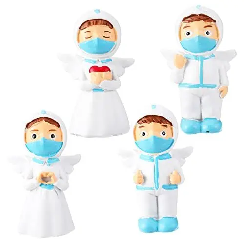 Produktbild: Cabilock 4pcs Harz Engel Puppe Schmuck Modell Sicher Arzt Statue Desktop Requisiten
