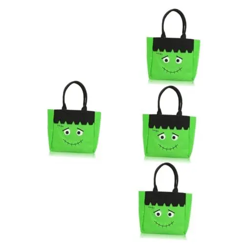 Produktbild: Cabilock 4 Stück Halloween Handtasche Schul Und Klassenzimmertaschen Handtasche Für Damen Damen Tragetaschen Halloween Party Trick Or Treat Taschen Halloween Beutel Damen