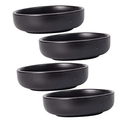 Produktbild: Cabilock Set Mit 4 Gewürzschalen Mini-dip-schalen Für Japanische Vorspeisen Und Soßen Soßenteller Aus Keramik Für Den Einsatz in Familienrestaurants