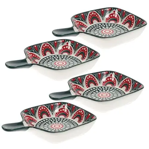 Produktbild: Cabilock Keramik-saucenteller 4-teiliges Dip-schüsseln-set Mini-saucenbecher Beilagenschale Verleihen Sie Ihrem Esstisch Stil Und Eleganz