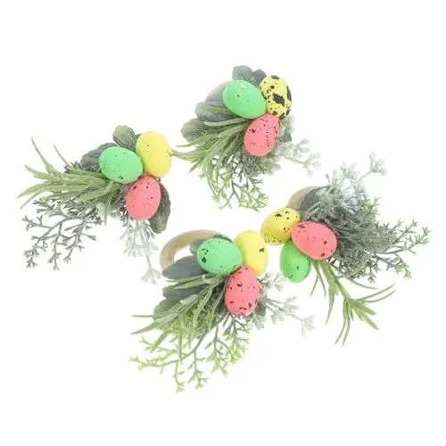 Produktbild: Cabilock Vielseitige Serviettendekoration Serviettenschnalle Dekore Ostern Serviettenringe Geeignet für Hochzeit Geburtstag