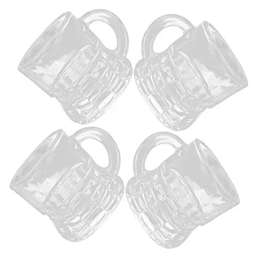 Produktbild: Cabilock 4-teiliges Set Mit Kleinen Biergläsern Whisky- Und Weingläsern Schnapsgläsern Stilvollen Mini-glaswaren Zum Täglichen Trinken
