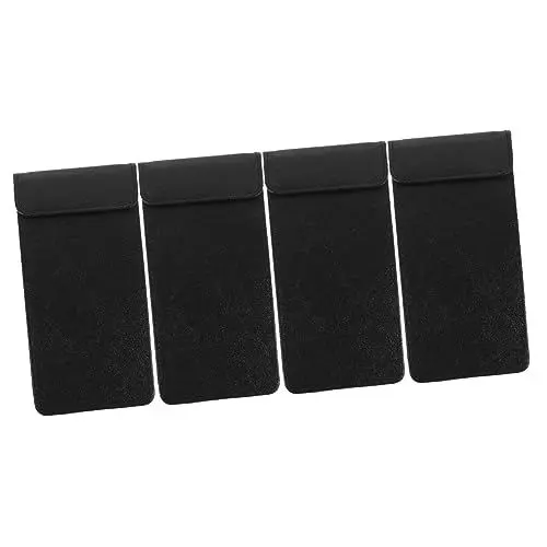 Produktbild: Cabilock 4 Stück Rechnung Ordner Dekoratives Klemmbrett Moderatoren Prüfen Klemmbrett Aus Leder Mini-memo-zwischenablage Planer-zwischenablage Schecks Pappe Einfügen A6 Pu-leder Tasche