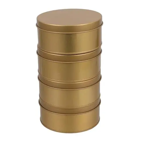 Produktbild: Cabilock Metall Cookie Jar Zinn Lagerung Box Deckel Vintage Zinn Für Cookies Süßigkeiten