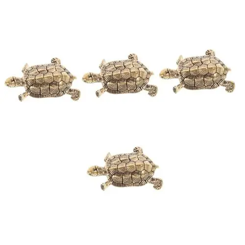 Produktbild: Cabilock 4 Stück Schildkröte Desktop Dekoration Langlebigkeit Schildkröte Ornament Schildkröte Schildkröte Skulptur Schildkröte Statue Bronze Schildkröte Figur Schildkröten Langlebigkeit
