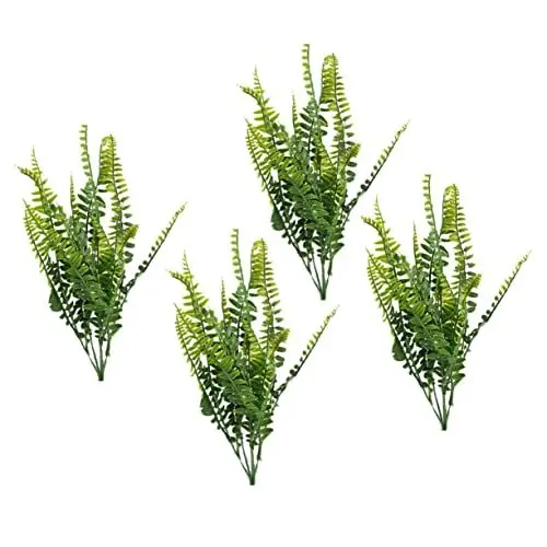 Produktbild: Cabilock 4stücke Künstliche Farne Realistische Dekoration Für Büro Hochzeit Und Zuhause Pflegeleicht Und Langlebig Für Tischdeko Und Garten Uv-beständig Simulation Plant