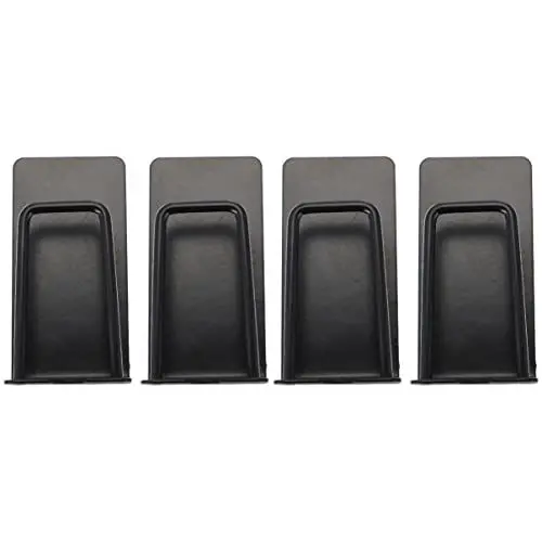 Produktbild: Cabilock 4- Teiliger Waschraum- Regalhalter zum Abtropfen von Zahnbürsten Schwarzer Ständer Teeregale Hängende Wand für Becher Badezimmer Stahldisplay Praktischer Kaffeeständer Selbstfreier
