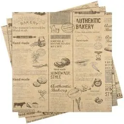 Produktbild: Cabilock 50Stück Papierblätter Pommes Papier für Korb: Burger Papier Wrap Papier Sandwich Papier Sandwich Tüten Snacktaschen Pommes Papier Wrap Papier für Sandwich Burger Pommes Frites