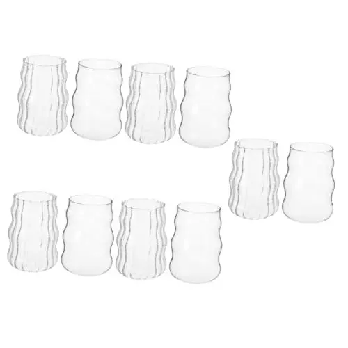 Produktbild: Cabilock 5 Sätze 5 Sets Chubby Glas Saftgläser Highball Gläser Wasserbecher Schaumbecher Für Saft Eiskaffee Milchbecher Mundwasserbecher Teebecher Joghurtbecher 2 Stück * 5