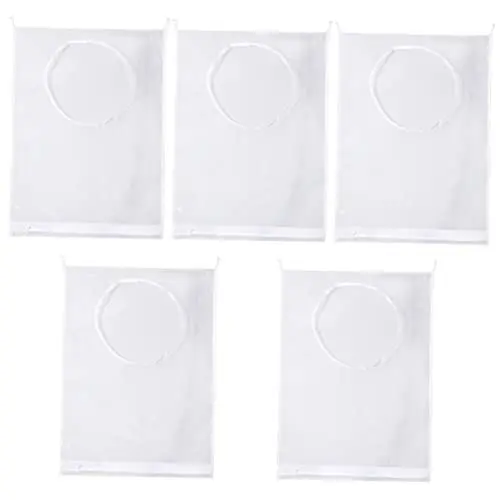 Produktbild: Cabilock 5 Sätze Kleideraufbewahrung BH-wäschebeutel Hängender Wäschesack Babykorb Wandsack Für Schmutzige Kleidung La Wäschekorbbeutel An Der Wand Montiert Weiß Nylon Reisen Maschine