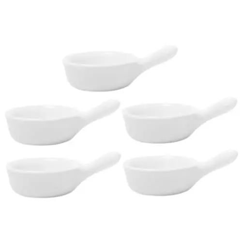 Produktbild: Cabilock 5 Stück Keramik Untertassen Mit Griff Sojasaucenschalen Kleine Vorspeisenteller Kleine Saucenbecher Gewürzschalen Kleine Dip Teller Wasabi Schalen Kleine Teller Für
