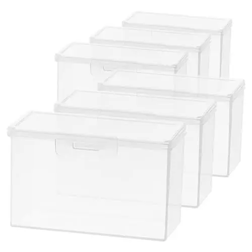 Produktbild: Cabilock 6St Kartenorganisator Kartenetuis mit Ärmeln Schachteln für Pokerkarten Spielkartenetui kartenhalter plastik Kartendeckhülle Aufbewahrungsbehälter Transparent