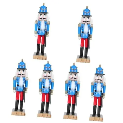 Produktbild: Cabilock 6 STK Nussknacker Halloween- Plätzchen Dekorieren Wohnakzente Holzfiguren Lichthausdekorationen Für Zu Hause Halloween-Spielzeug Schreibtisch Kind Baumwolle Zubehör