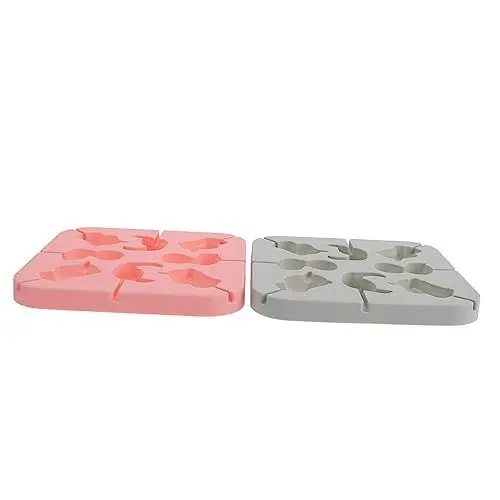 Produktbild: Cabilock 6 Stk Flamingo Schimmel Silikonformen eisförmchen kinder molde de para schokolade tierischer Kuchen am Stiel Hersteller Eisform Lutscher Kuchenform Gefrierschrank Kieselgel